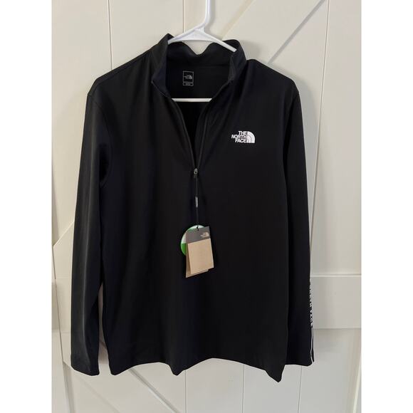 The North Face Made in Korea Black White 1/4 Zip Long Sleeve US Men’s Small - Picture 2 of 13